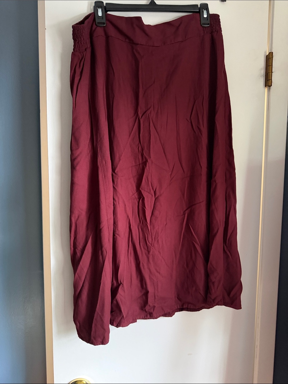 Women's Burgundy Maxi Skirt